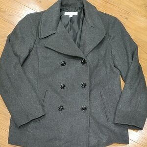 New York & Company Charcoal Peacoat